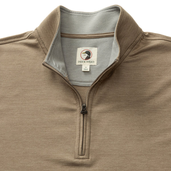 Dunmore Performance 1/4 Zip Pullover - Walnut Heather
