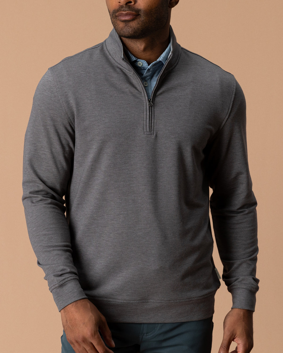 Dunmore Performance 1/4 Zip Pullover - Fossil Gray