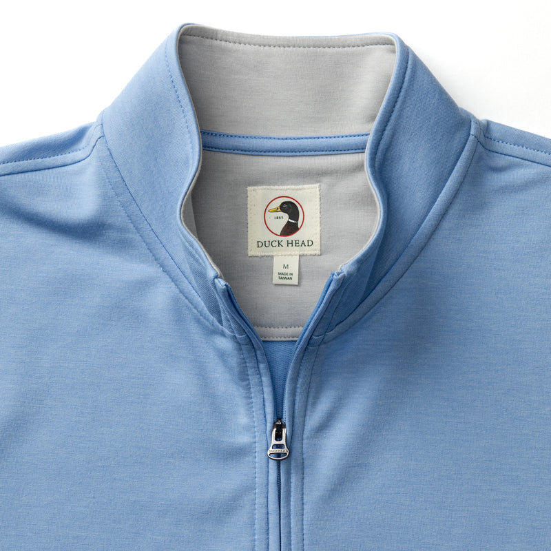 Dunmore Performance 1/4 Zip Pullover - Serenity Blue Heather