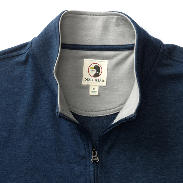 Dunmore Performance 1/4 Zip Pullover - Royal Navy Heather