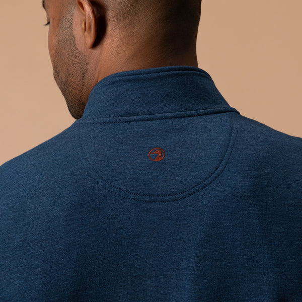 Dunmore Performance 1/4 Zip Pullover - Royal Navy Heather
