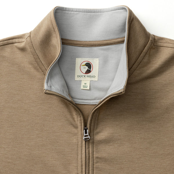 Dunmore Performance 1/4 Zip Pullover - Clay Heather