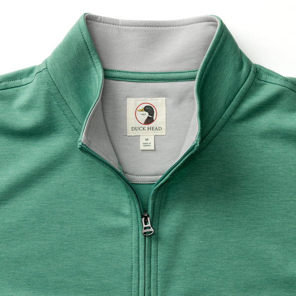 Dunmore Performance 1/4 Zip Pullover - Aspen Green Heather