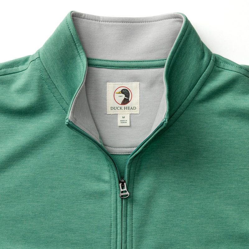 Dunmore Performance 1/4 Zip Pullover - Aspen Green Heather