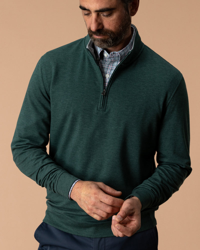 Dunmore Performance 1/4 Zip Pullover - Pine Grove Heather