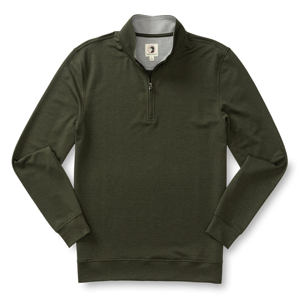 Dunmore Performance 1/4 Zip Pullover - Deep Olive