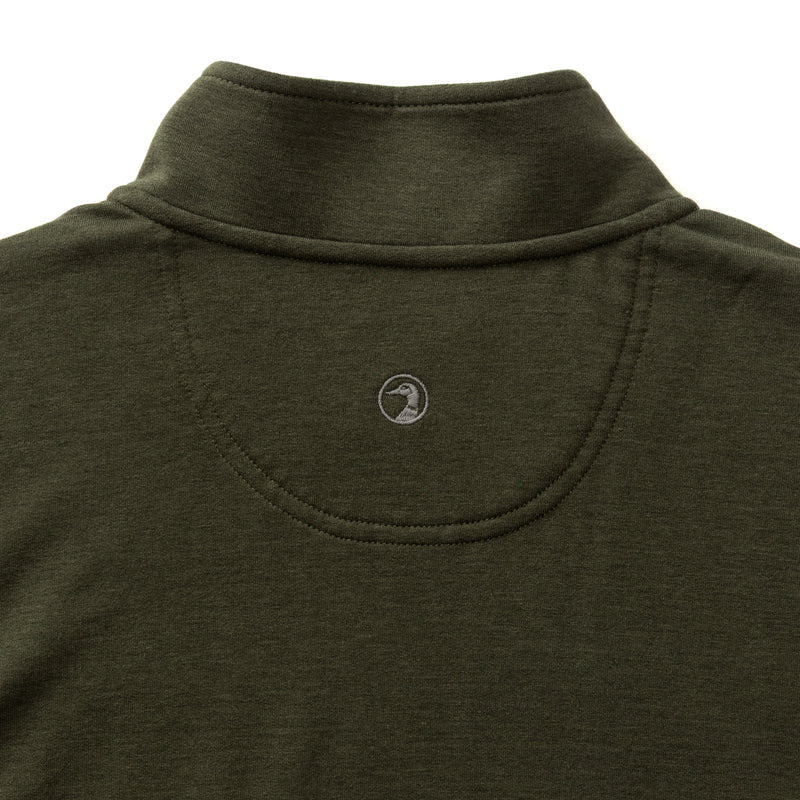 Dunmore Performance 1/4 Zip Pullover - Deep Olive
