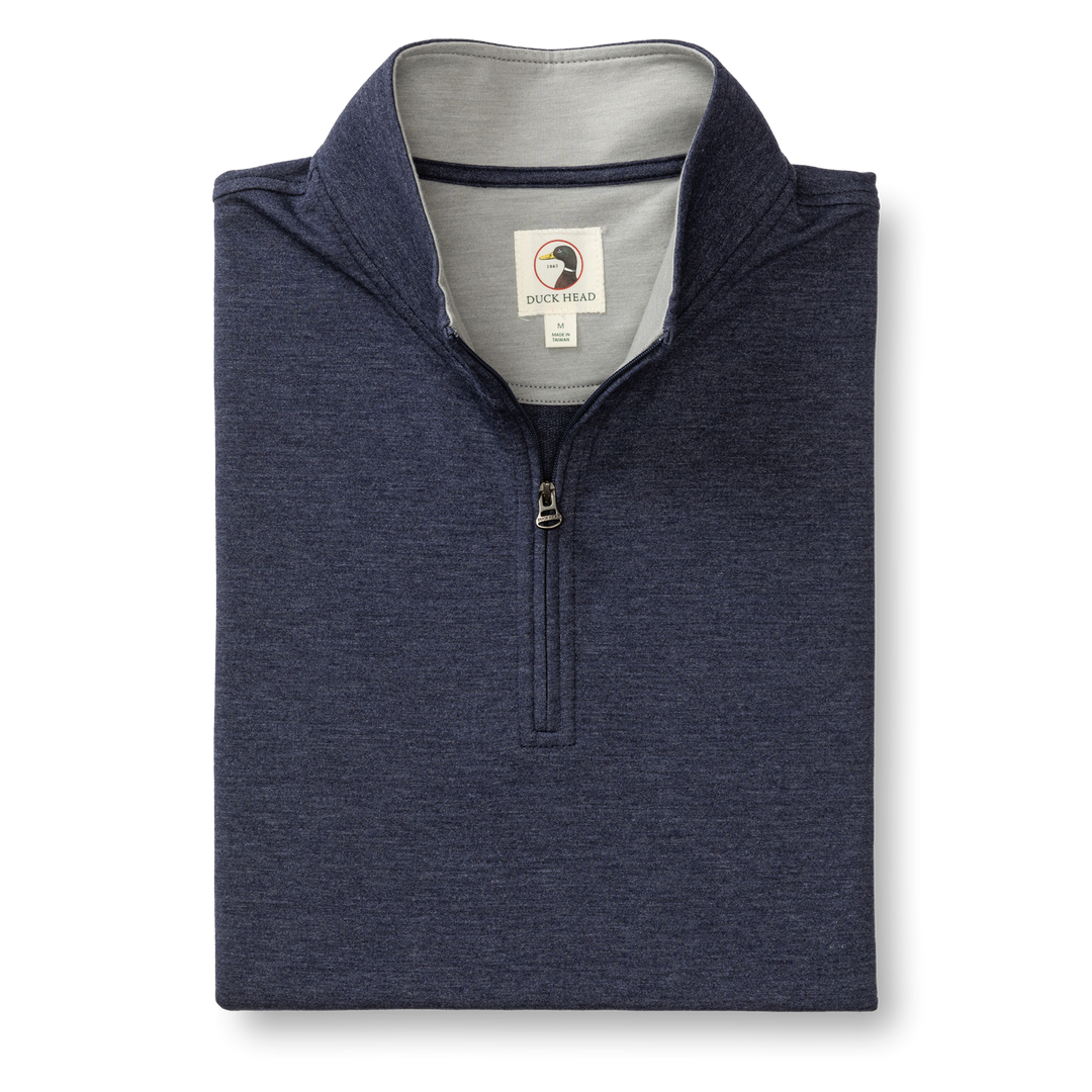 Dunmore Performance 1/4 Zip Pullover - Maritime Blue Heather