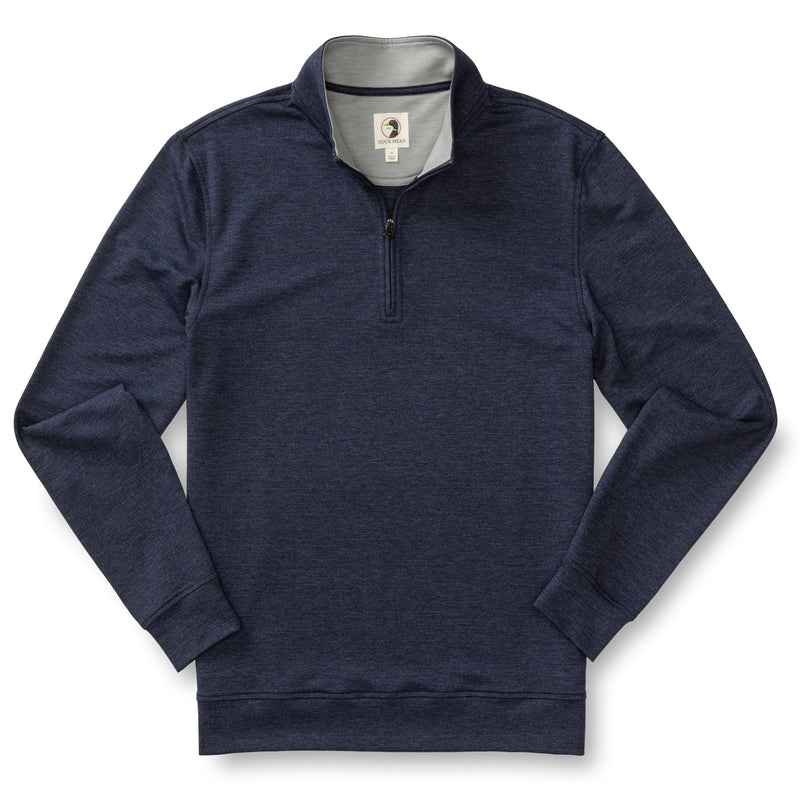 Dunmore Performance 1/4 Zip Pullover - Maritime Blue Heather