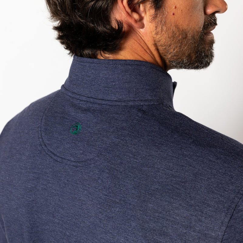 Dunmore Performance 1/4 Zip Pullover - Maritime Blue Heather