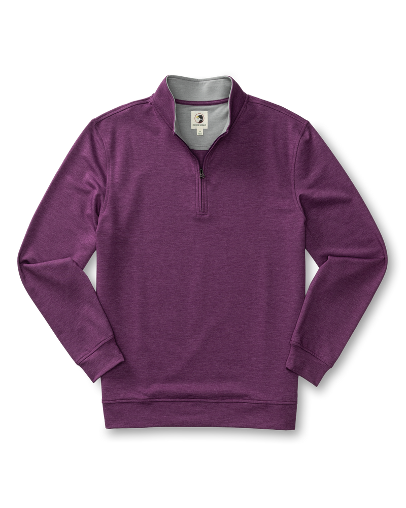 Dunmore Performance 1/4 Zip Pullover - Aubergine Heather