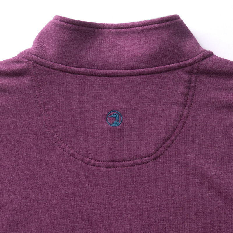 Dunmore Performance 1/4 Zip Pullover - Aubergine Heather