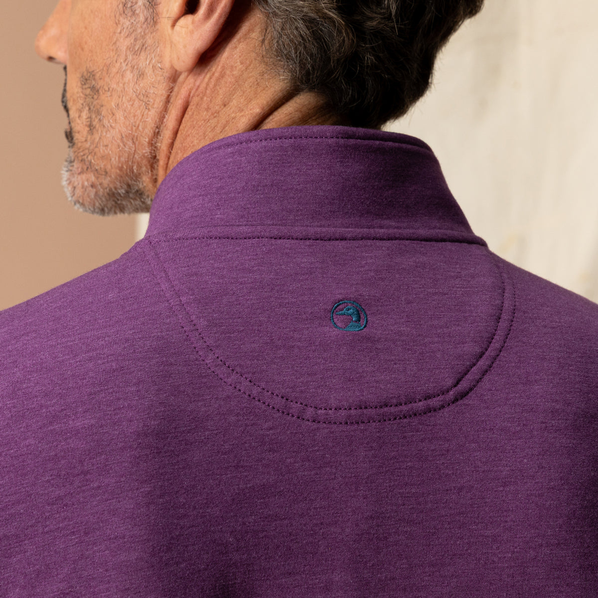 Dunmore Performance 1/4 Zip Pullover - Aubergine Heather
