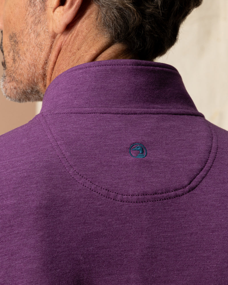 Dunmore Performance 1/4 Zip Pullover - Aubergine Heather