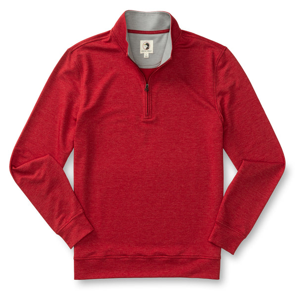 Dunmore Performance 1/4 Zip Pullover - Rio Red Heather