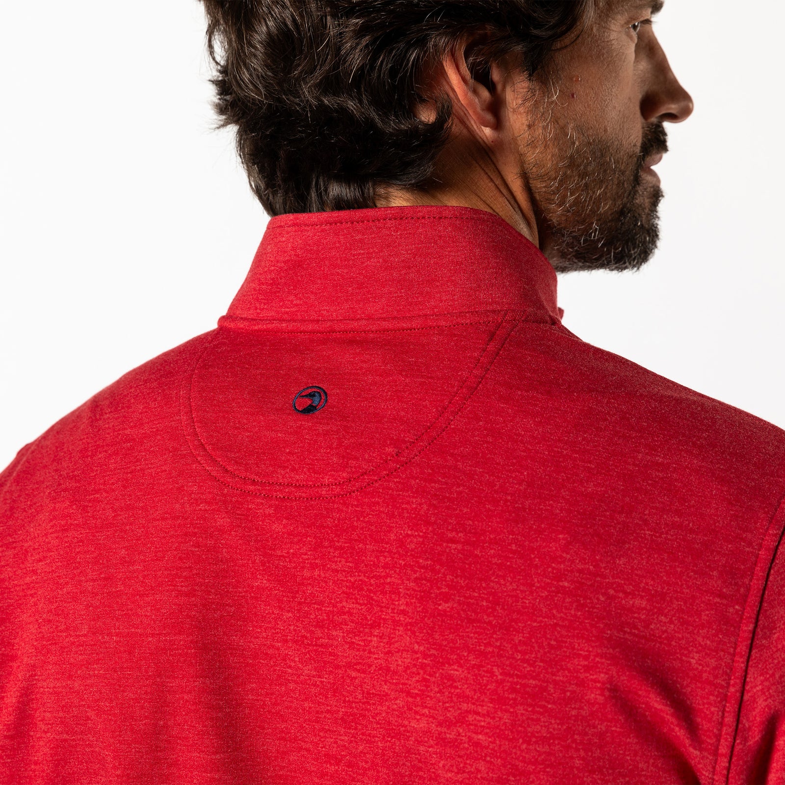 Dunmore Performance 1/4 Zip Pullover - Rio Red Heather