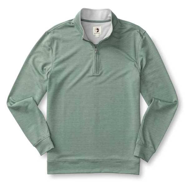 Dunmore Performance 1/4 Zip Pullover - Shadow Green Heather