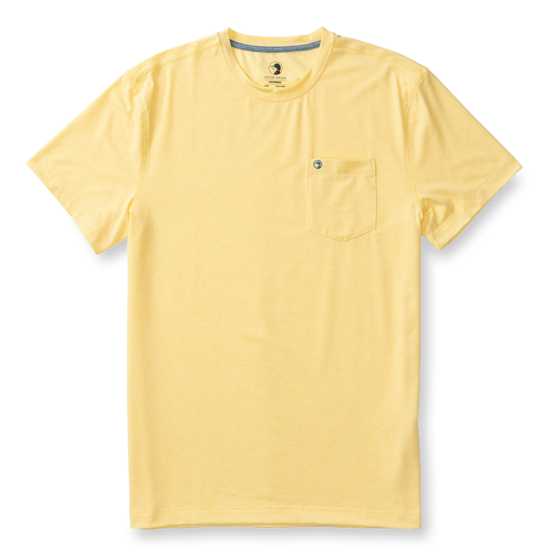 Windward Short Sleeve Performance T-Shirt - Pale Yellow Heather
