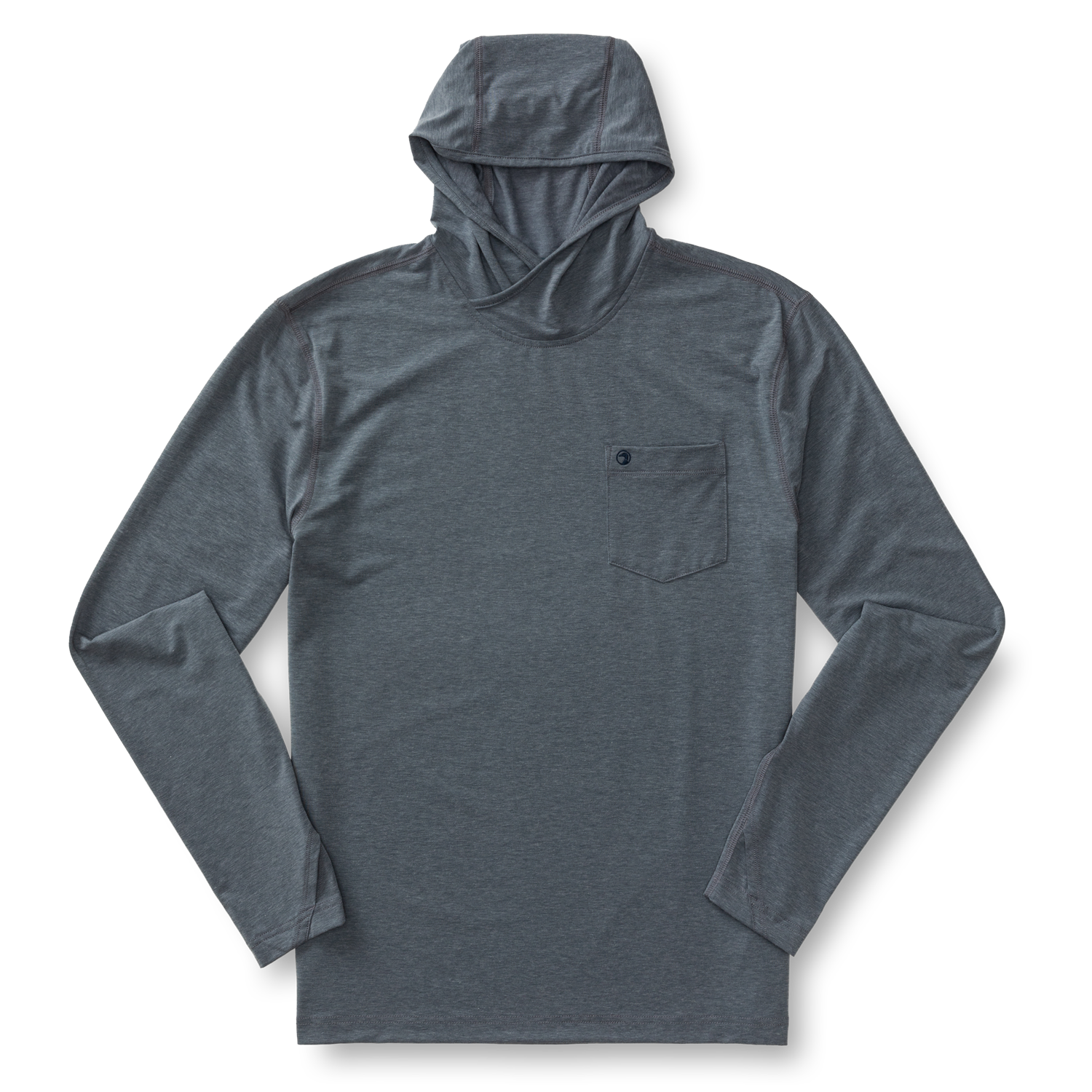 Windward Performance Hooded T-Shirt - Ocean Grey Heather
