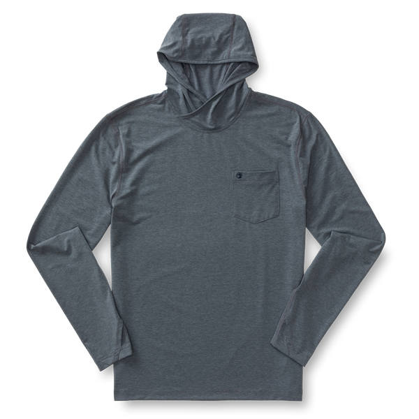 Windward Performance Hooded T-Shirt - Ocean Grey Heather