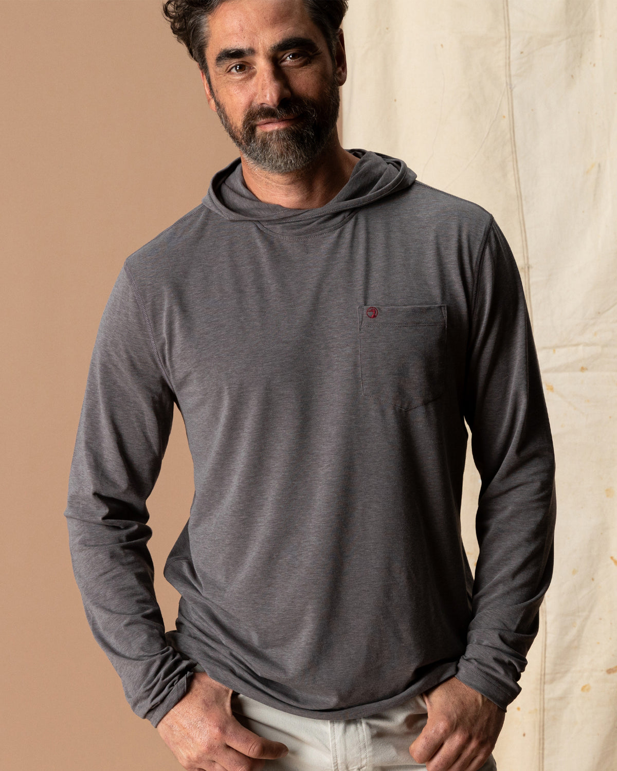 Windward Performance Hooded T-Shirt - Fossil Gray