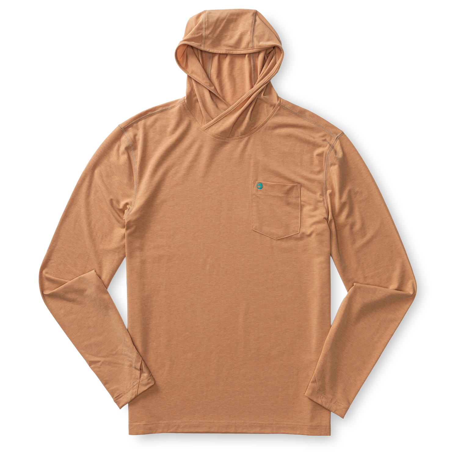 Windward Performance Hooded T-Shirt - Clay Heather