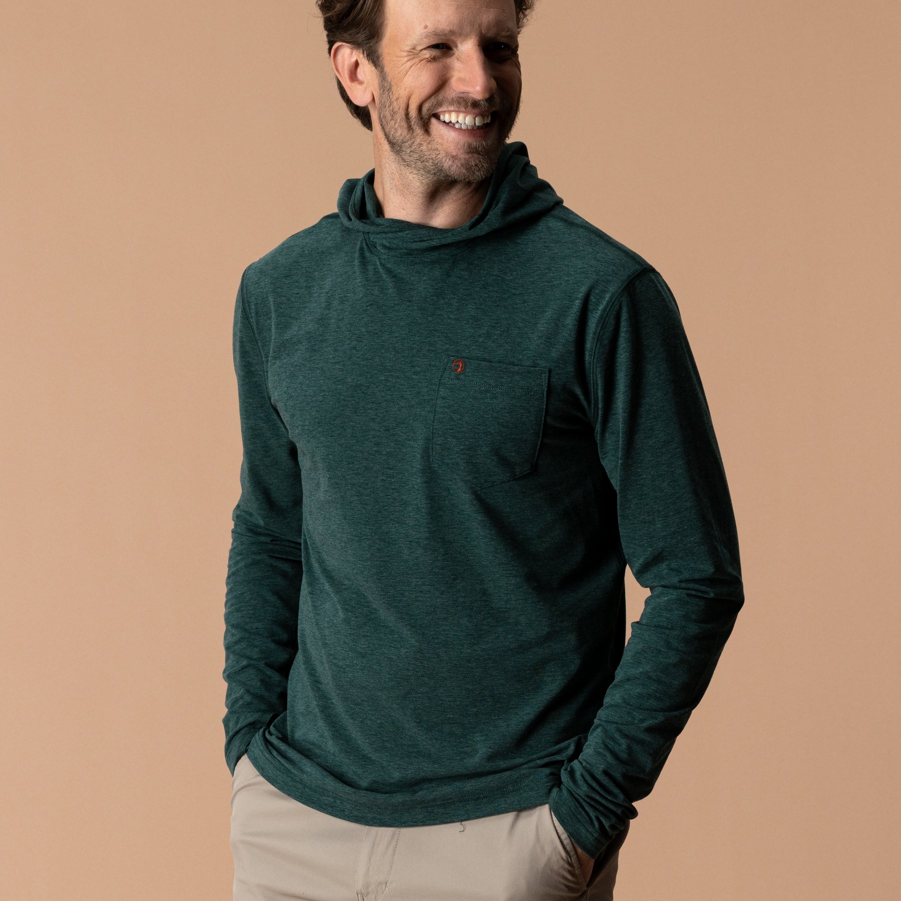 Windward Performance Hooded T-Shirt - Pine Grove Heather