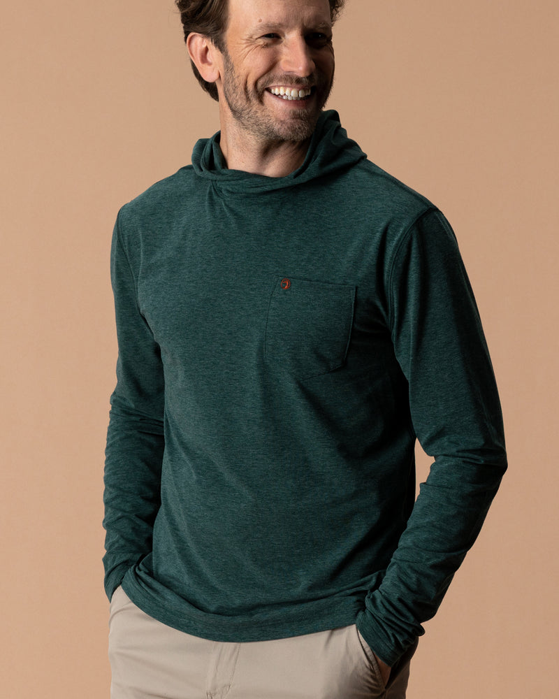 Windward Performance Hooded T-Shirt - Pine Grove Heather