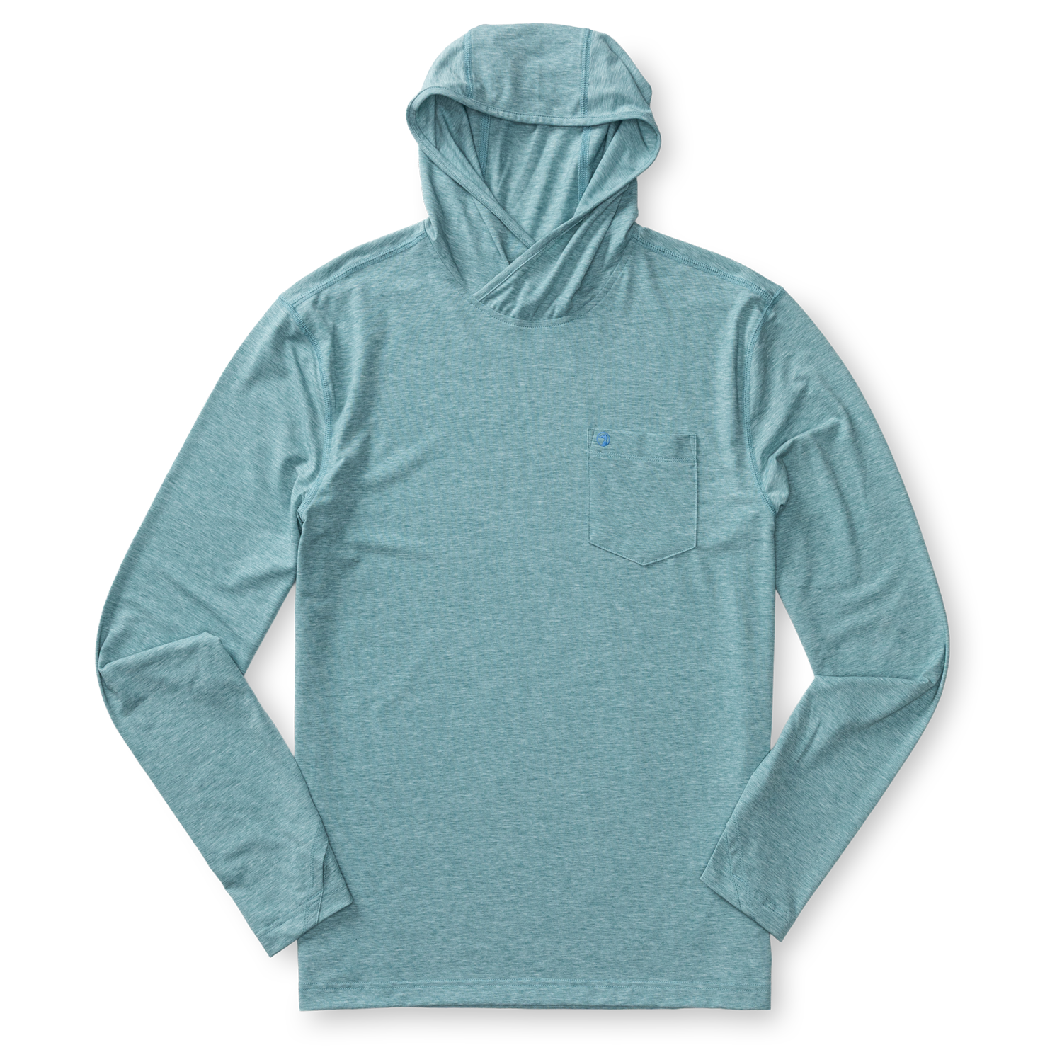 Windward Performance Hooded T-Shirt - Midnight Teal Heather