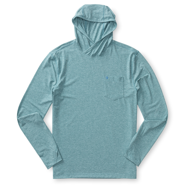 Windward Performance Hooded T-Shirt - Midnight Teal Heather