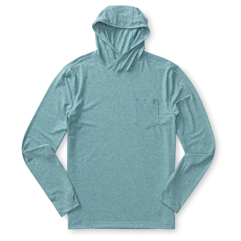 Windward Performance Hooded T-Shirt - Midnight Teal Heather