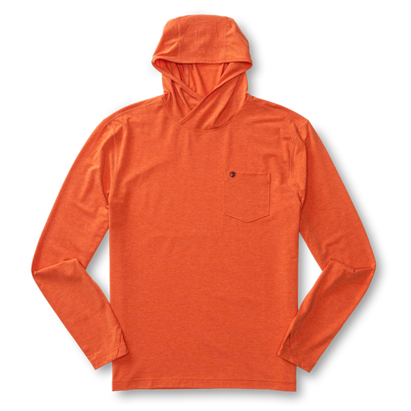Windward Performance Hooded T-Shirt - Burnt Sienna Heather