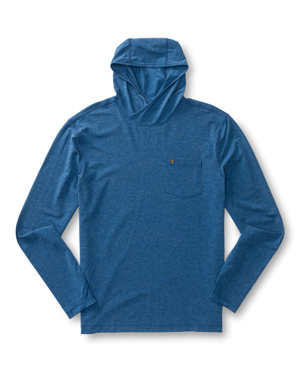 Windward Performance Hooded T-Shirt - Navy Peony Heather