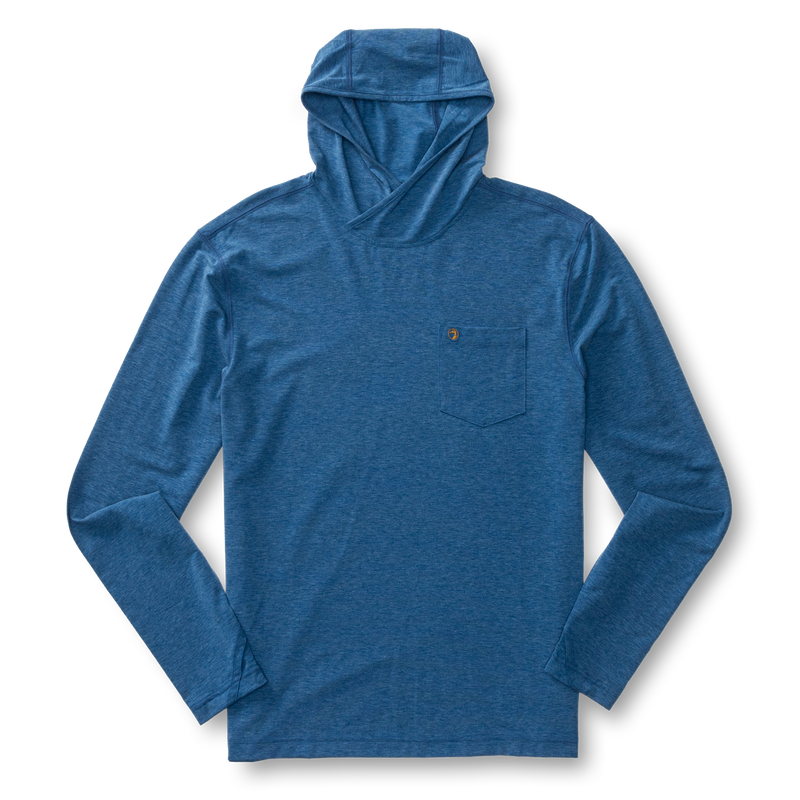 Windward Performance Hooded T-Shirt - Navy Peony Heather