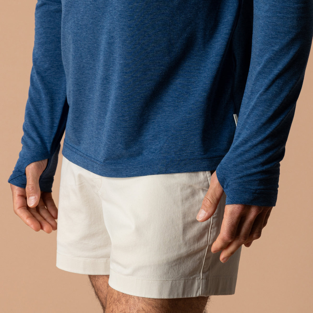 Windward Performance Hooded T-Shirt - Navy Peony Heather