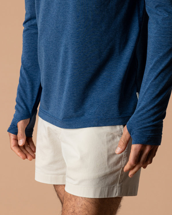 Windward Performance Hooded T-Shirt - Navy Peony Heather