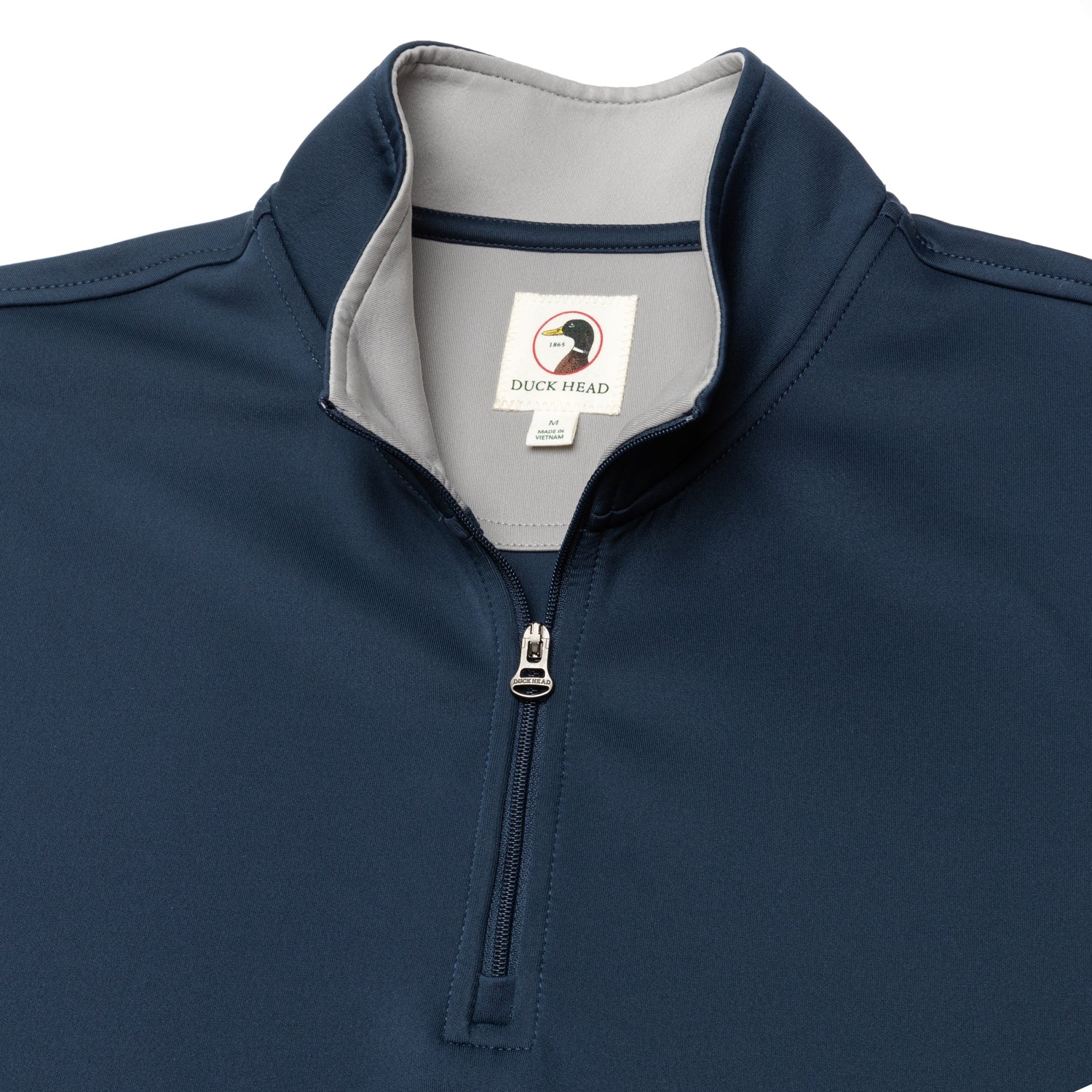 Long Drive Performance 1/4 Zip Pullover - Navy