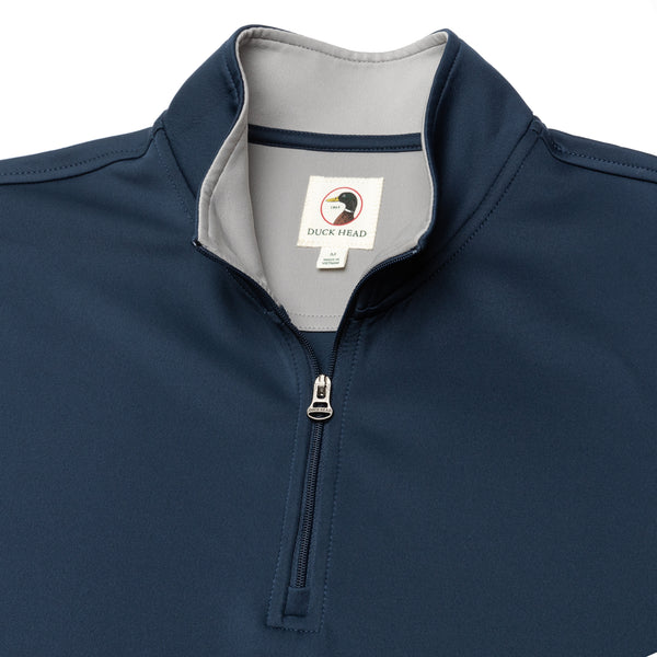 Long Drive Performance 1/4 Zip Pullover - Navy