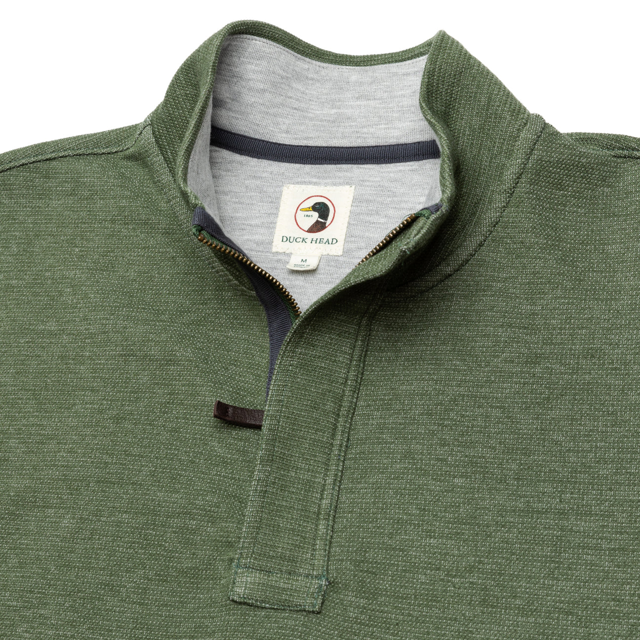 Bearing Pique Performance 1/4 Zip Pullover - Pine Green