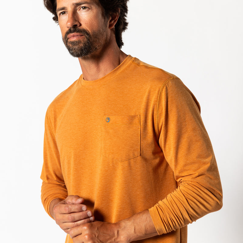Windward Long Sleeve Performance T-Shirt - Harvest Spice