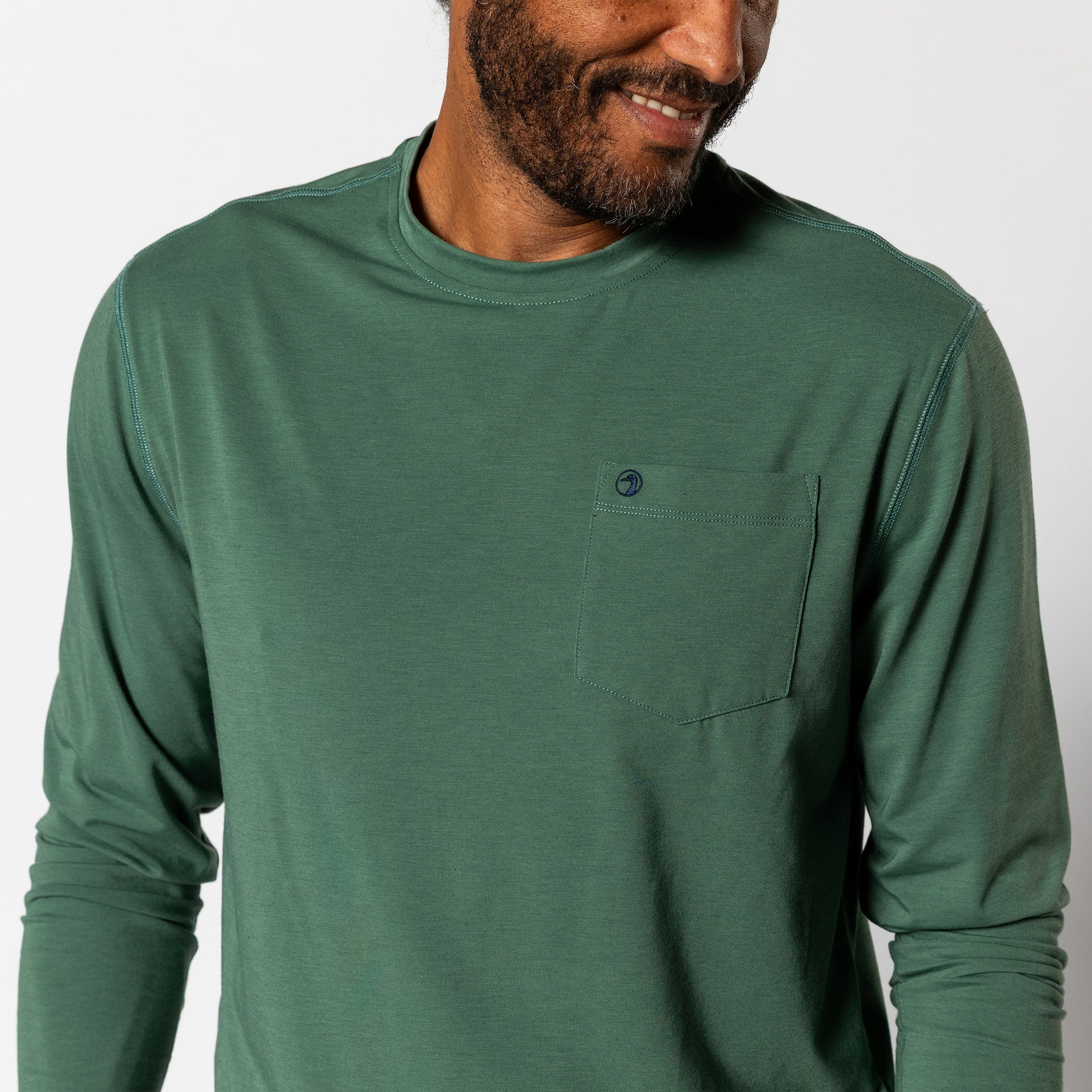 Windward Long Sleeve Performance T-Shirt - Duck Green