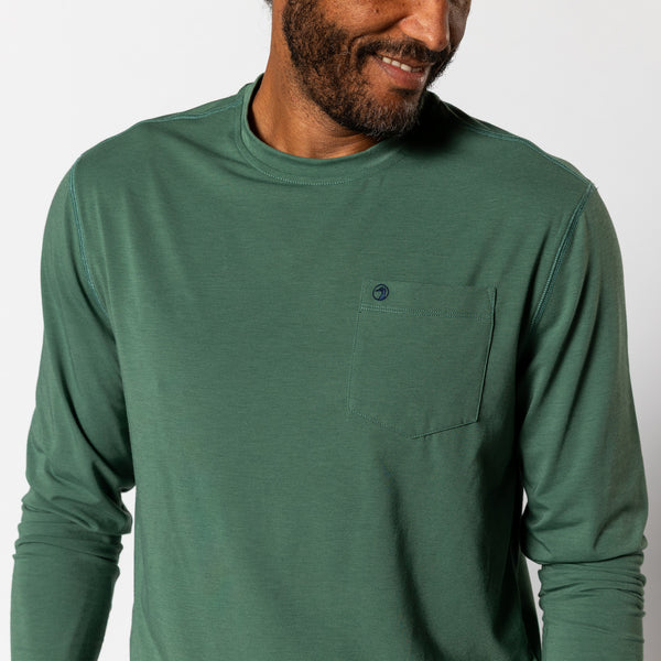 Windward Long Sleeve Performance T-Shirt - Duck Green