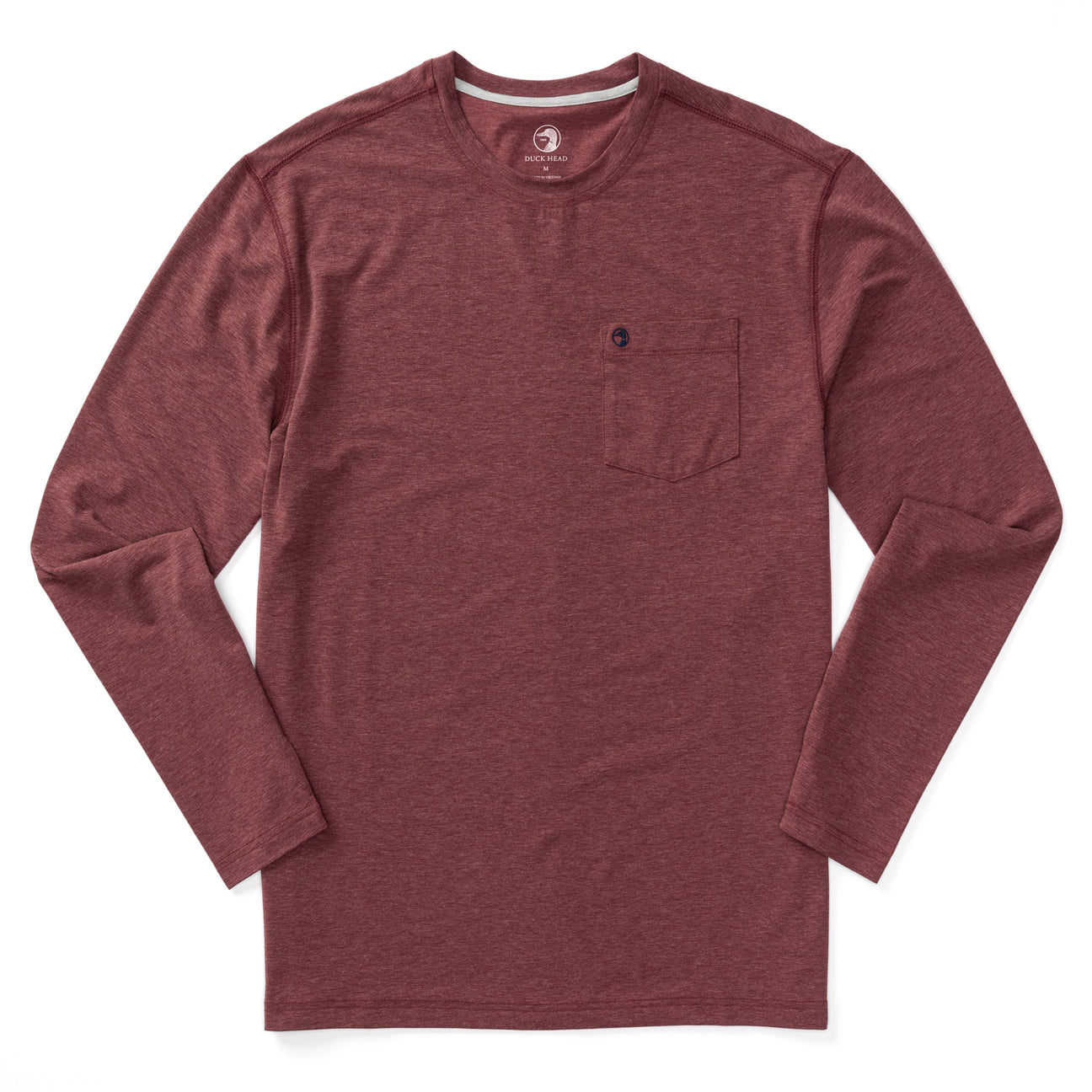 Windward Long Sleeve Performance T-Shirt - Tawny Port Heather