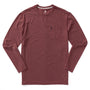 Windward Long Sleeve Performance T-Shirt - Tawny Port Heather