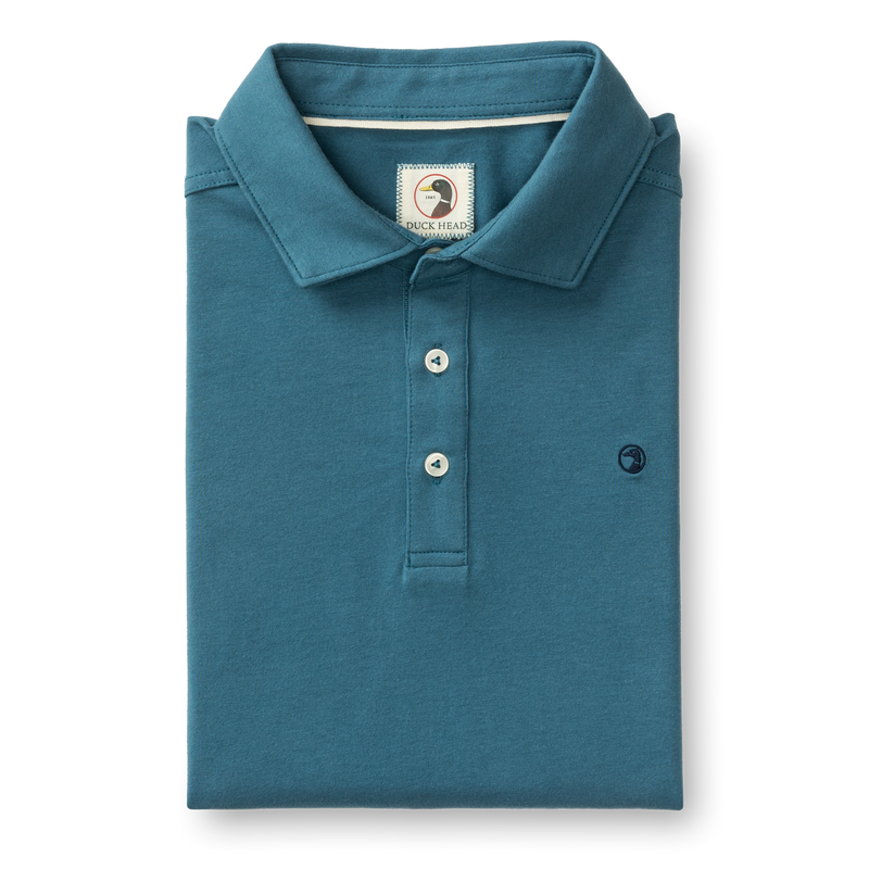Hanover Pima Cotton Polo - Teal Blue