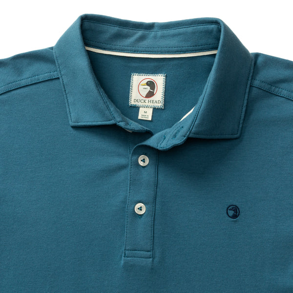 Hanover Pima Cotton Polo - Teal Blue