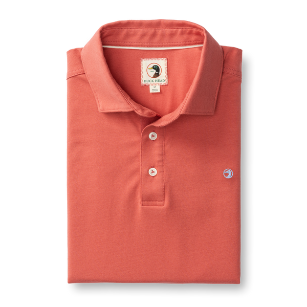 Hanover Pima Cotton Polo - Sunwashed Red