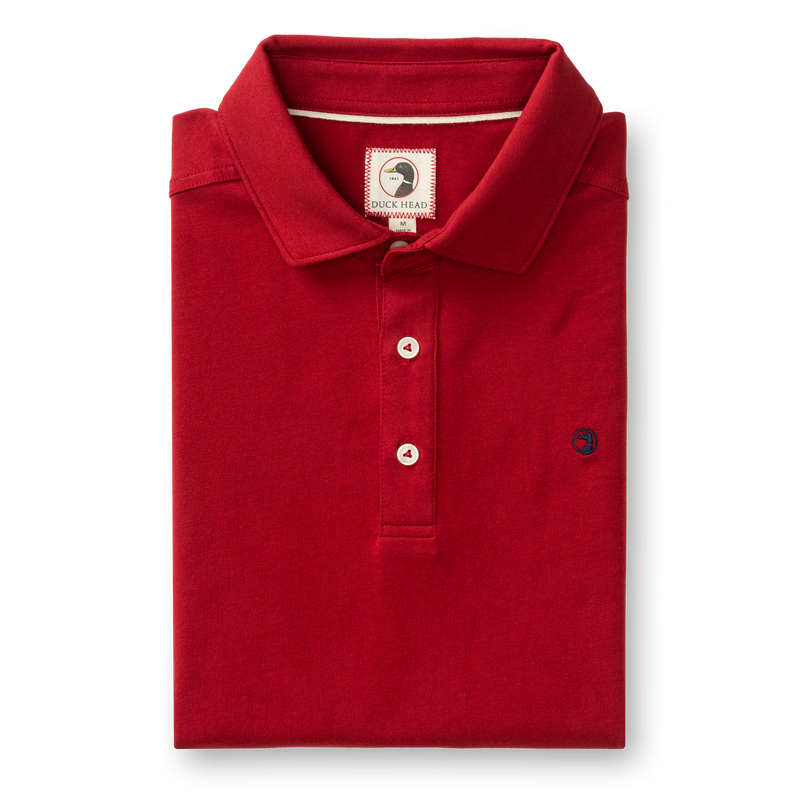 Hanover Pima Cotton Polo - Rio Red