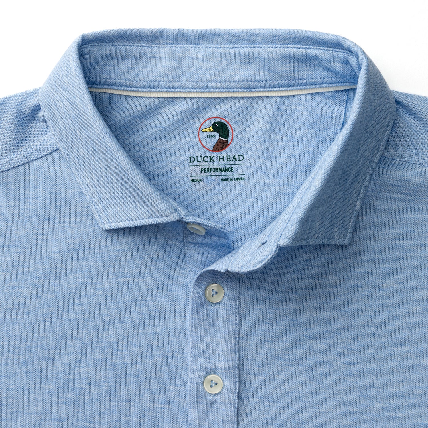 Summerford Performance Pique Polo - Serenity Blue Heather