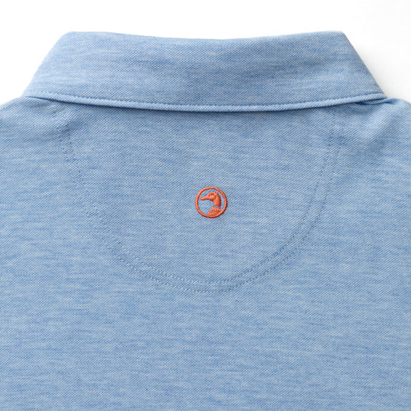 Summerford Performance Pique Polo - Serenity Blue Heather